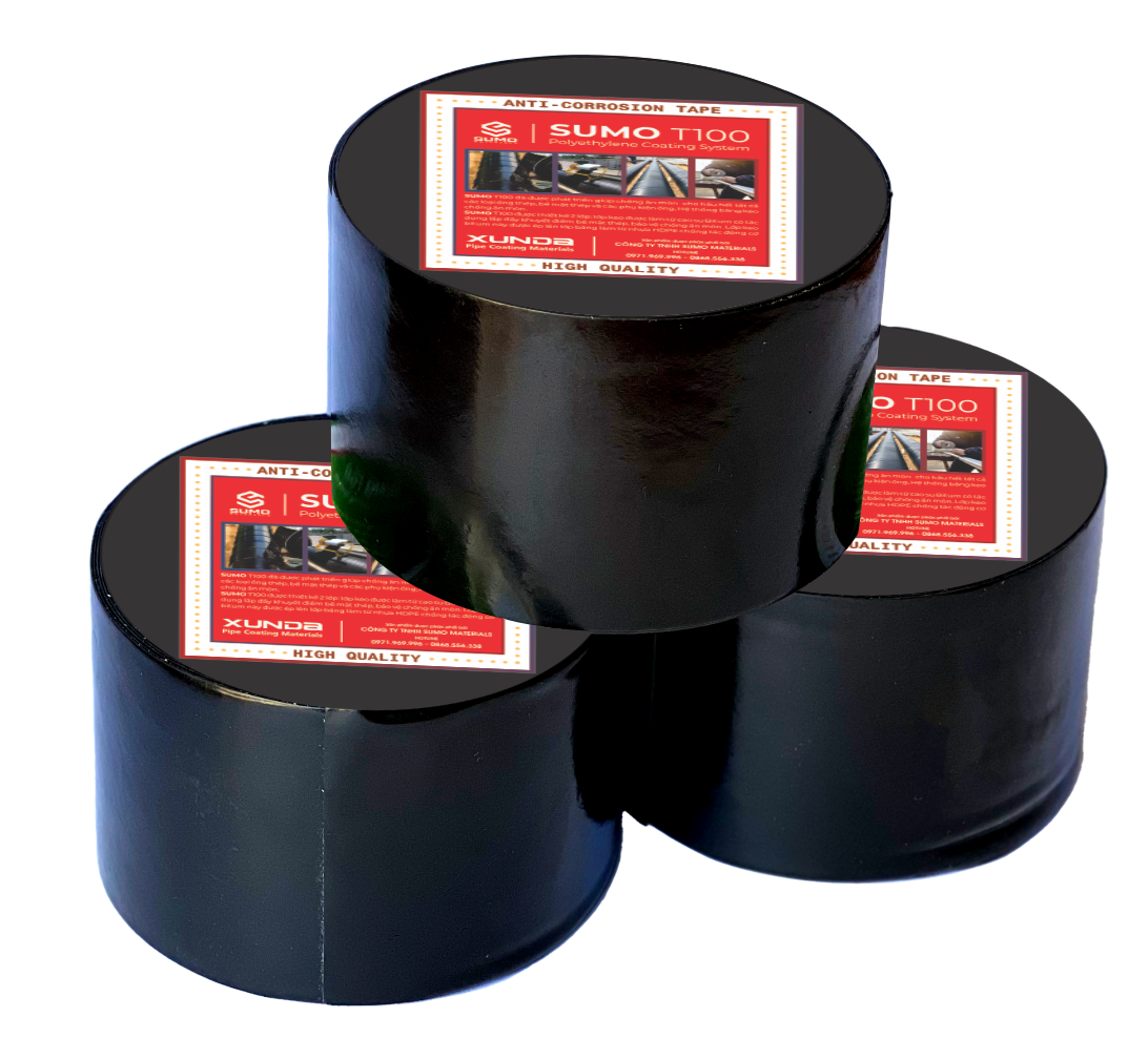 SUMO T100 BĂNG QUẤN CHỐNG ĂN MÒN CHO ĐƯỜNG ỐNG THÉP LỚP PHỦ BỀ MẶT HDPE